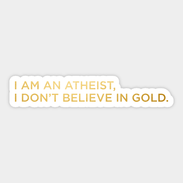 Atheist Sticker by BasicBarcelona